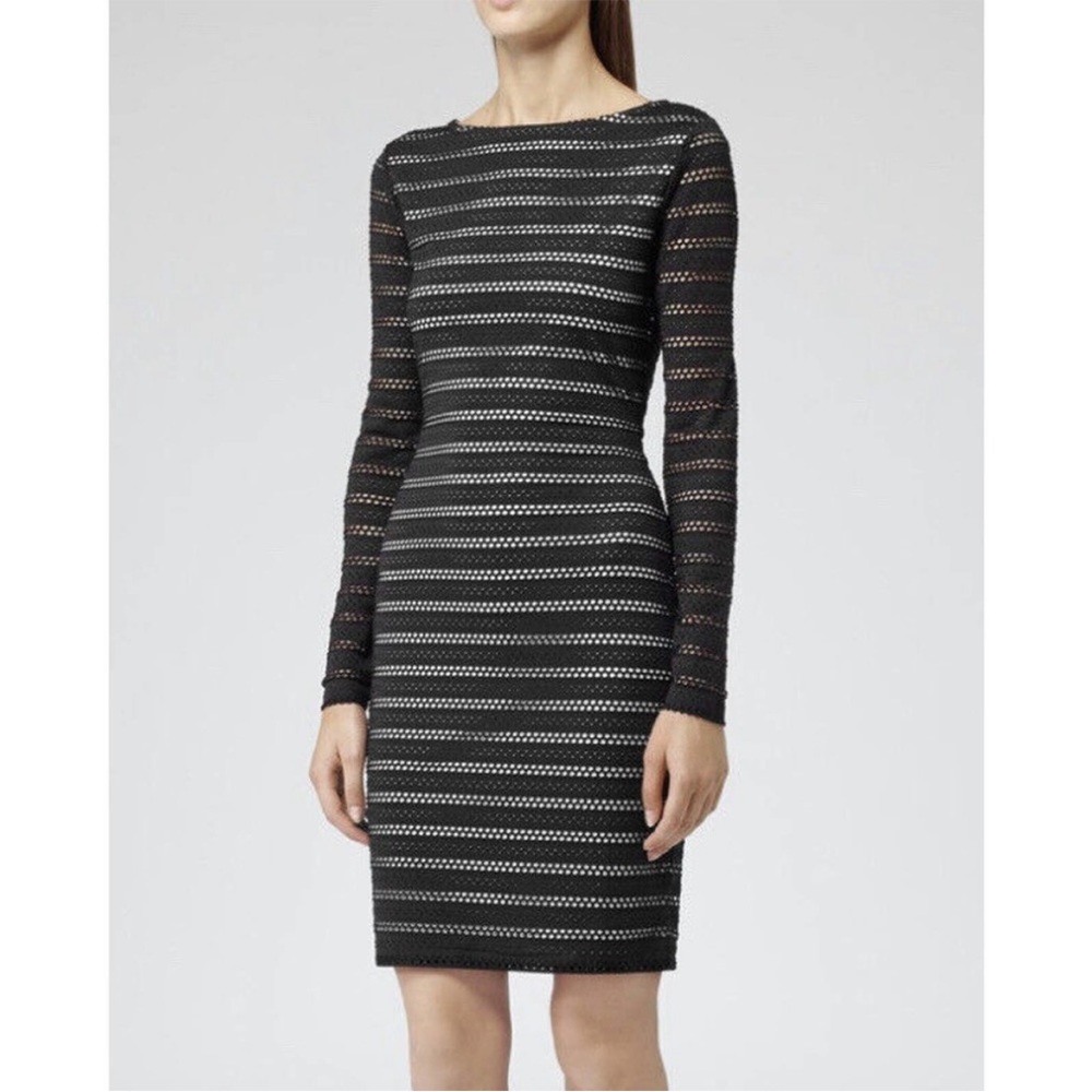 Reiss black bodycon dress